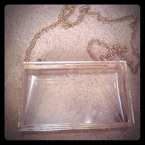 Clear clutch crossbody
